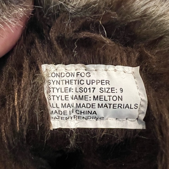 London Fog Faux Fur lined winter boots, size 9 - Picture 9 of 11